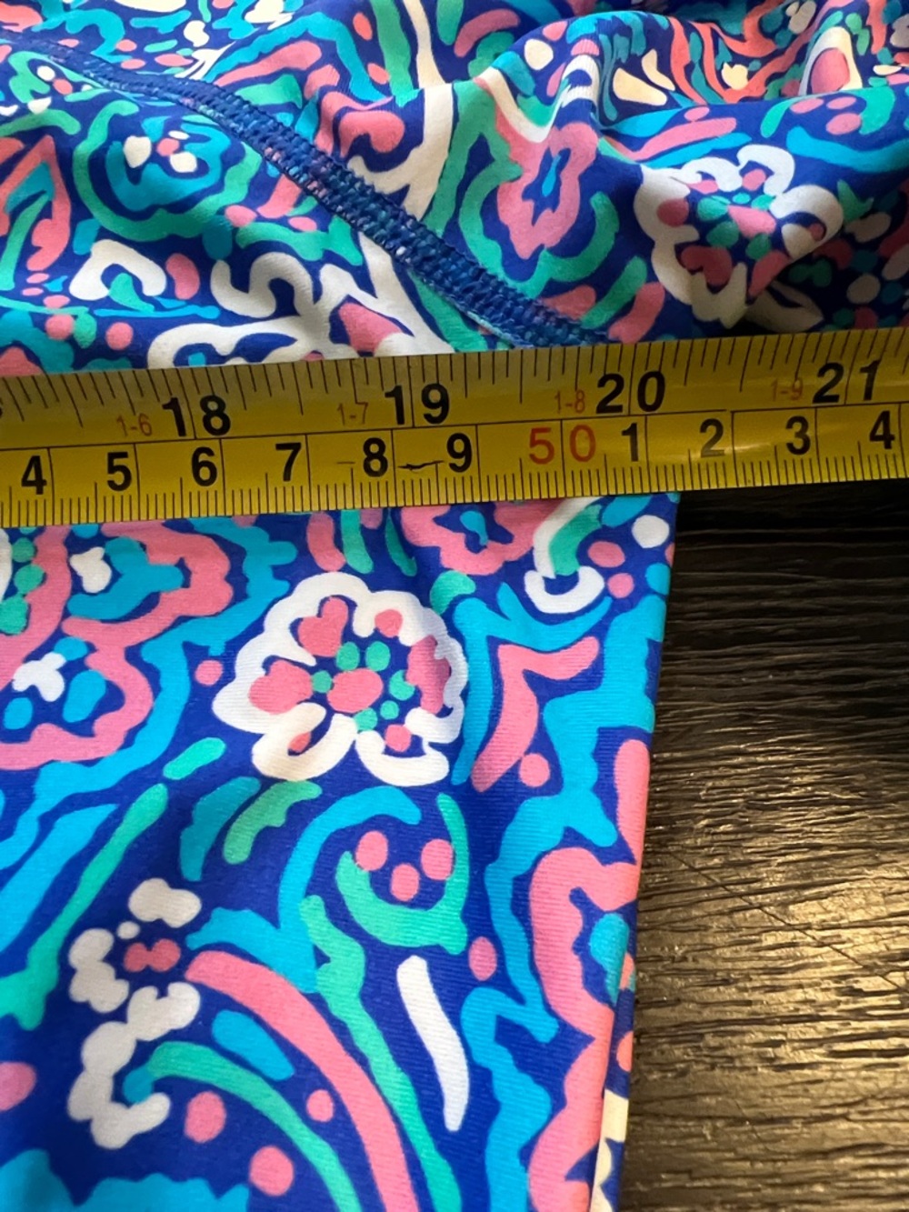 Coolibar Bright Blue and Pink Paisley Swim Cover-Up Dress SPF - Picture 8 of 10